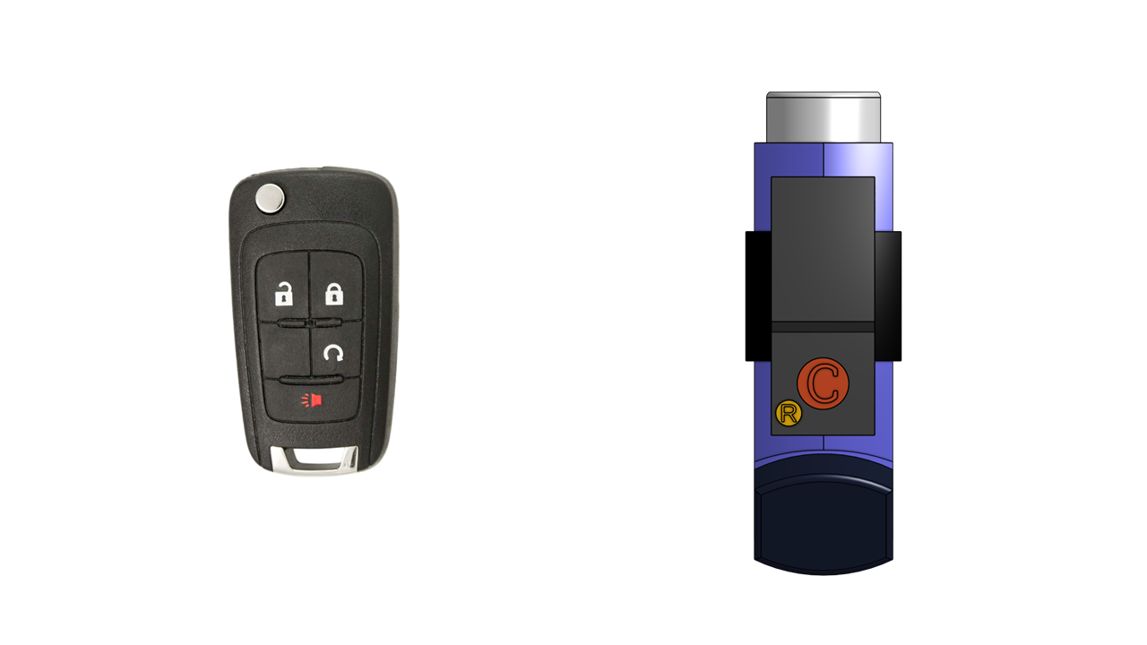 inhaler counter model comparison to car key fob